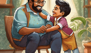 Firefly slightly chubby indian father and son indoor playing 50168 Dadsbanter