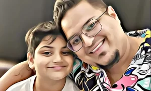 A father and son sharing a close moment