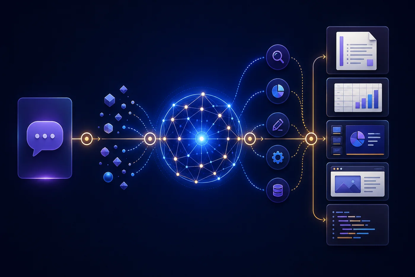GPT-6 Astra workflow from one prompt to research, documents, spreadsheets, presentations and code